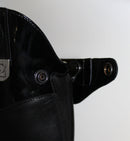 TUCCI Glässini Lack mit ETEX Reitstiefel (Verstärkung) Schwarz mit Schnürung