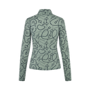 KLLarissa Damen Mesh Training Shirt Green Agave & Rainy Day