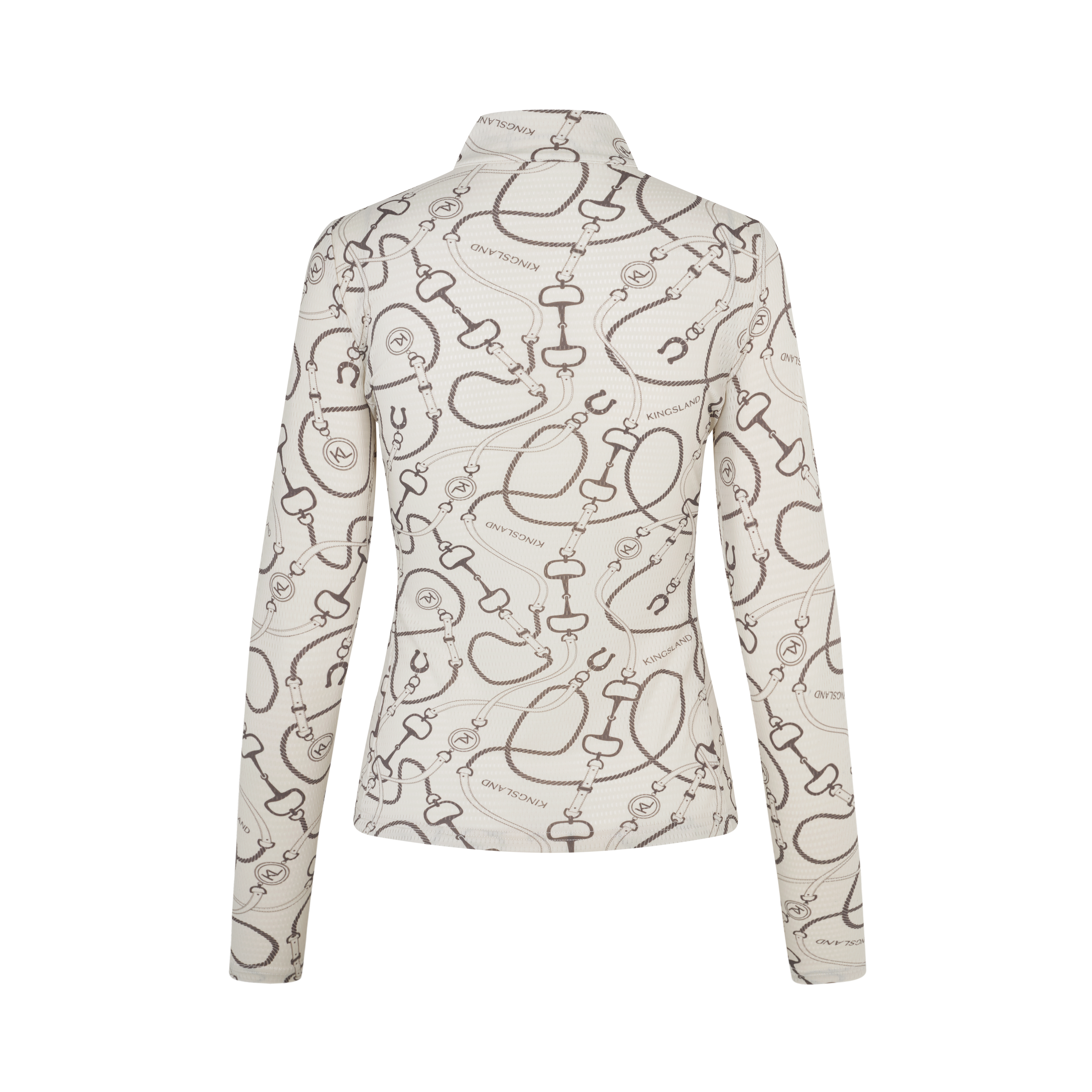 KLLarissa Damen Mesh Training Shirt Green Agave & Rainy Day