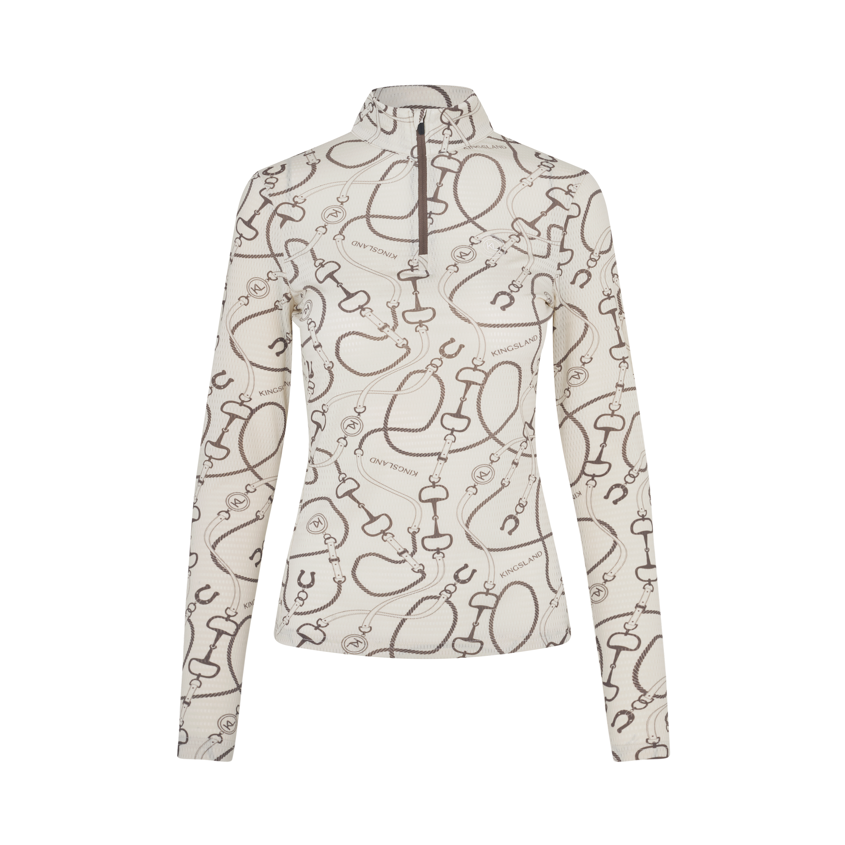 KLLarissa Damen Mesh Training Shirt Green Agave & Rainy Day