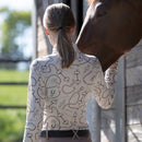 KLLarissa Damen Mesh Training Shirt Green Agave & Rainy Day