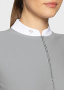 SAMSHIELD SHIRT LOU LONG SLEEVES  SS26 Weiß & Light Grey