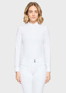 SAMSHIELD SHIRT LOU LONG SLEEVES  SS26 Weiß & Light Grey