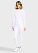 SAMSHIELD DAMEN OMEGA SPORT REITHOSE VOLL GRIP Weiß & Magnet