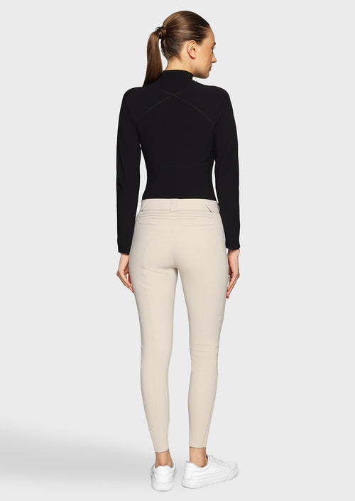 SAMSHIELD DAMEN OMEGA SPORT REITHOSE KNIE GRIP Weiß, Beige & Magnet