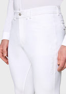 SAMSHIELD RAPHAEL HERREN REITHOSE KNIE GRIP Weiß & Magnet