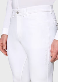 SAMSHIELD RAPHAEL HERREN REITHOSE KNIE GRIP Weiß & Magnet