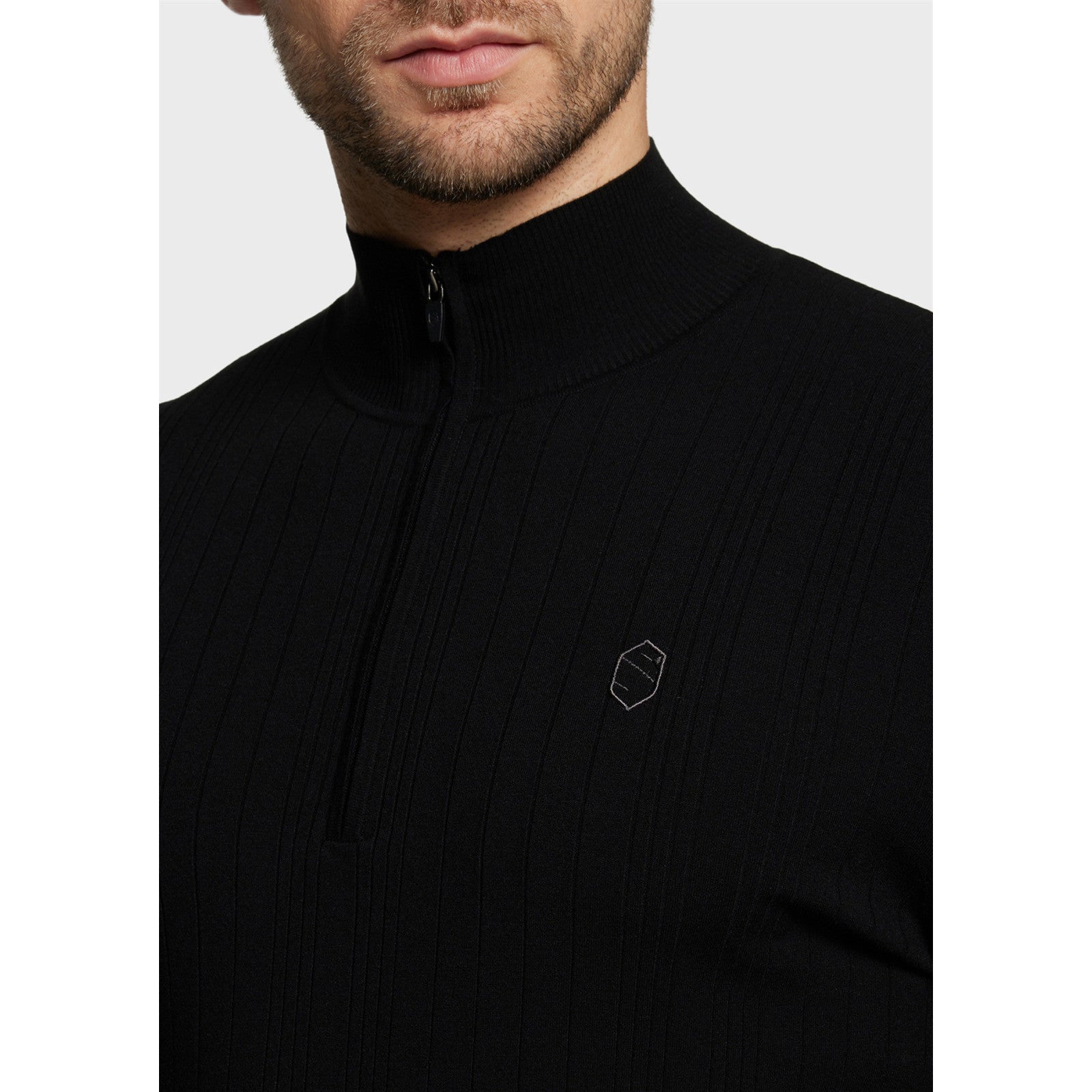 SAMSHIELD Elvyn Herren Strickjacke Schwarz