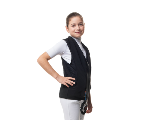 FREEJUMP Kinder Airbag Weste Schwarz