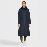 SAMSHIELD Liviana Damen Regenmantel Navy mit Crystal Steinen