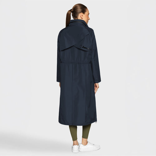 SAMSHIELD Liviana Damen Regenmantel Navy mit Crystal Steinen