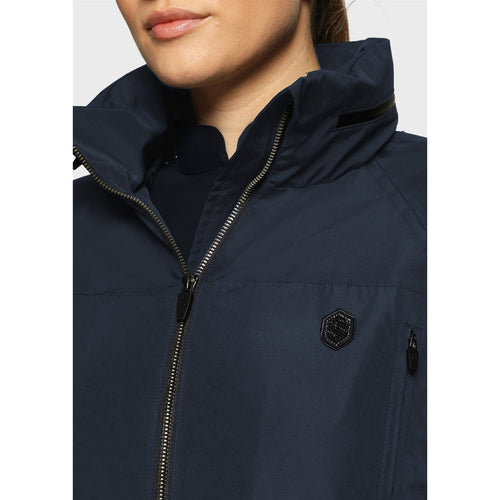 SAMSHIELD Liviana Damen Regenmantel Navy mit Crystal Steinen
