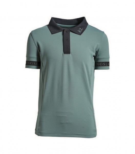 Kingsland KLpilar Junior Technical Polo Shirt Navy und Grün