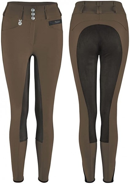 Pikeur Candela Grip Reithose mit Vollbesatz Braun/Dunkelbraun