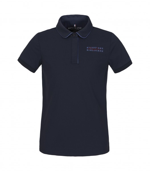 Kingsland KLomari Tec Mikro-Pique Poloshirt für Kinder Navy und Burgundy