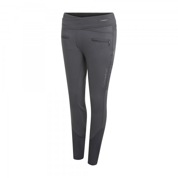 Samshield Damen Reitleggins Alpha Winter Dark Shadow Ton in Ton Vollgrip und Kniegrip