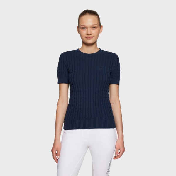 SAMSHIELD LIDY Kurzarmpullover Blau SS25
