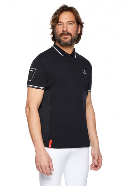 EGO7 Männer Polo Top Air Kurzarm Navy/Schwarz