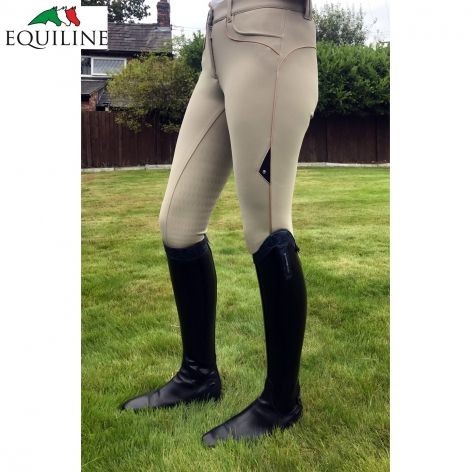 Equiline Damen Winter Reithose Tracy Voll Grip Nur Beige !