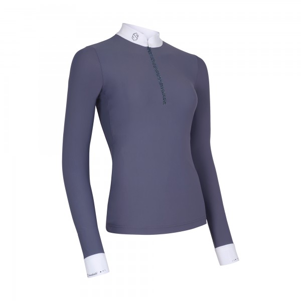 Samshield Damen Langarmshirt Aloise Tempest Crystal Fabric Ton in Ton