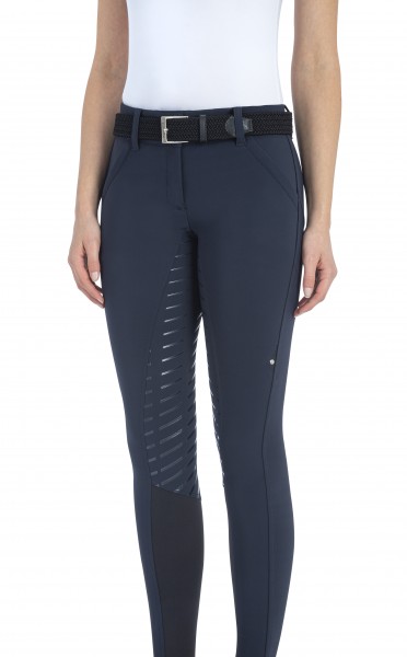 Equiline Pantalone Donna Voll Grip Damen Reithose Navy