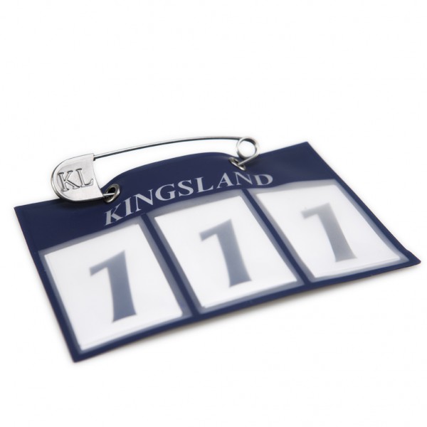 Kingsland Classic Nummern/ Number Plate Navy und Weiß