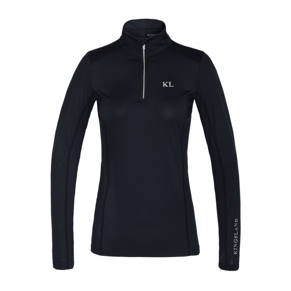 Kingsland KLNICOLE TRAININGSSHIRT MIT 1⁄2 ZIPPER DAMEN Schwarz